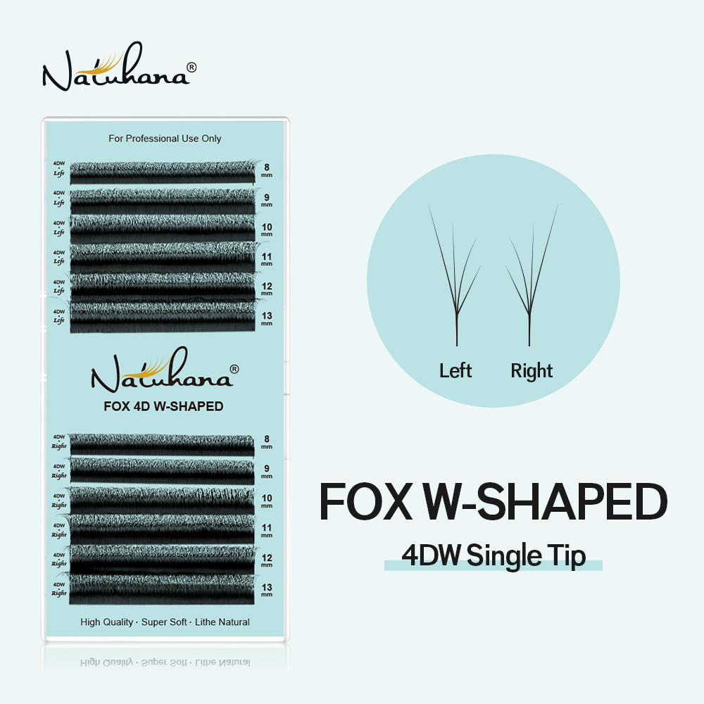 Eyelash Extension Yelix - NATUHANA Fox 4D W Shape Eyelashes