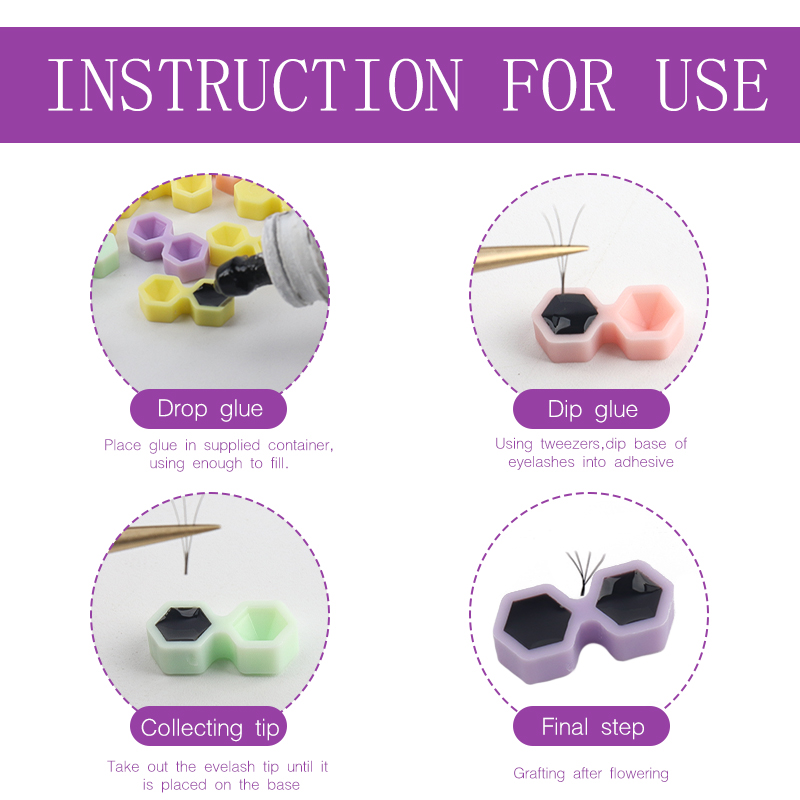 100pcs Disposable Eyelash Glue - Eyelash Extension London review and price