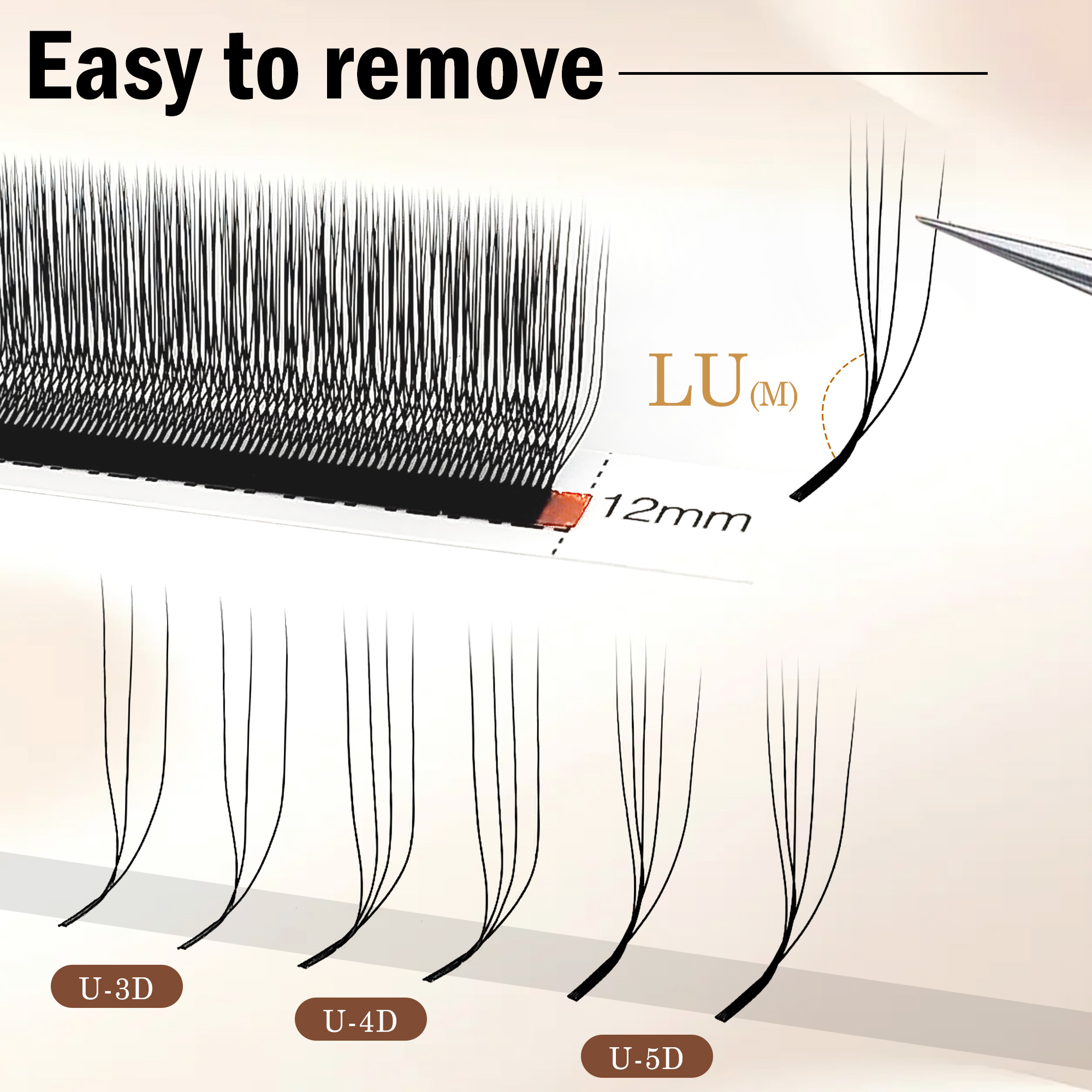 CoMango 3D 4D 5D U Shaped LU C - Eyelash Extension Yy review and price