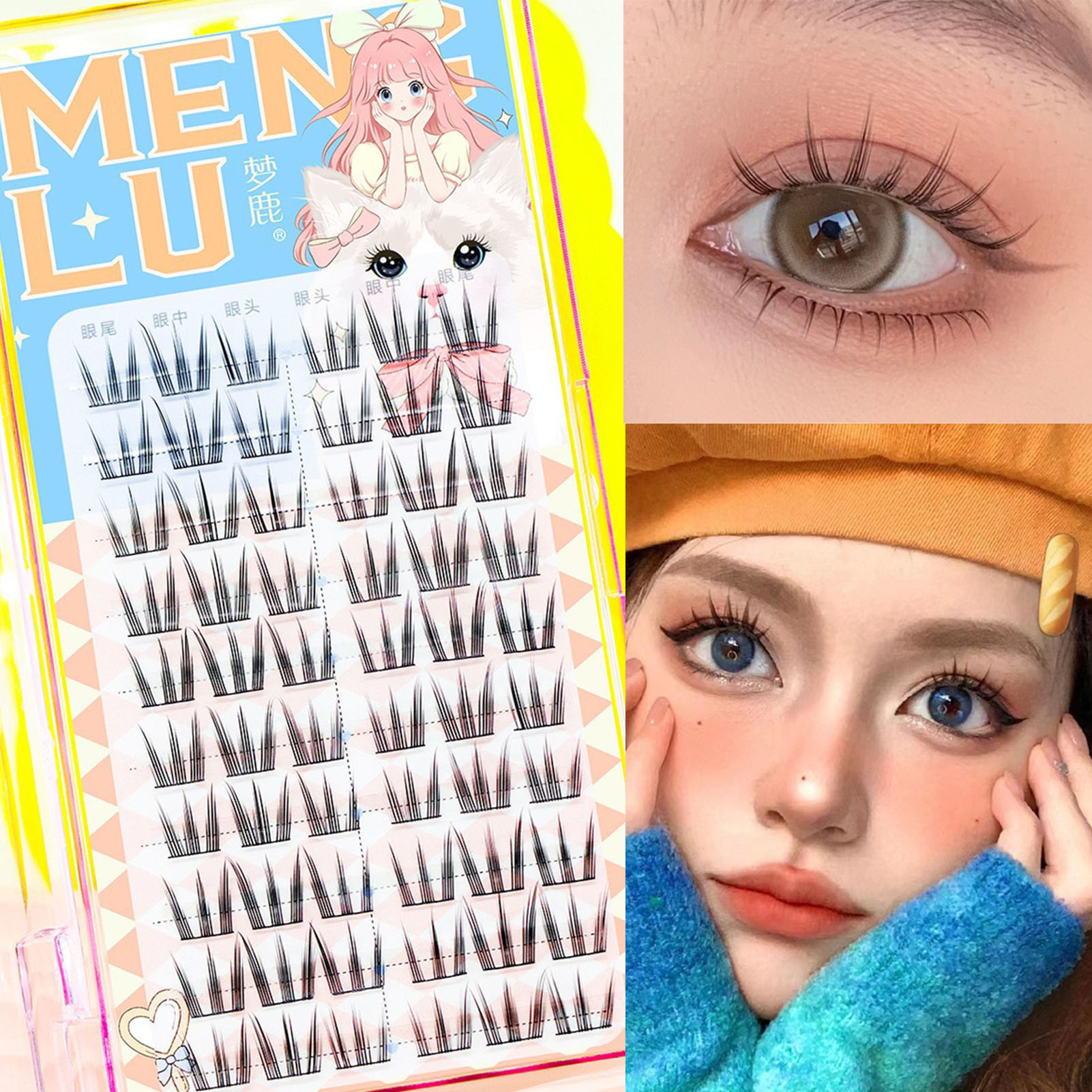 10 Rows Sunflower False Eyelas - Eyelash Extension In Chinese review and price