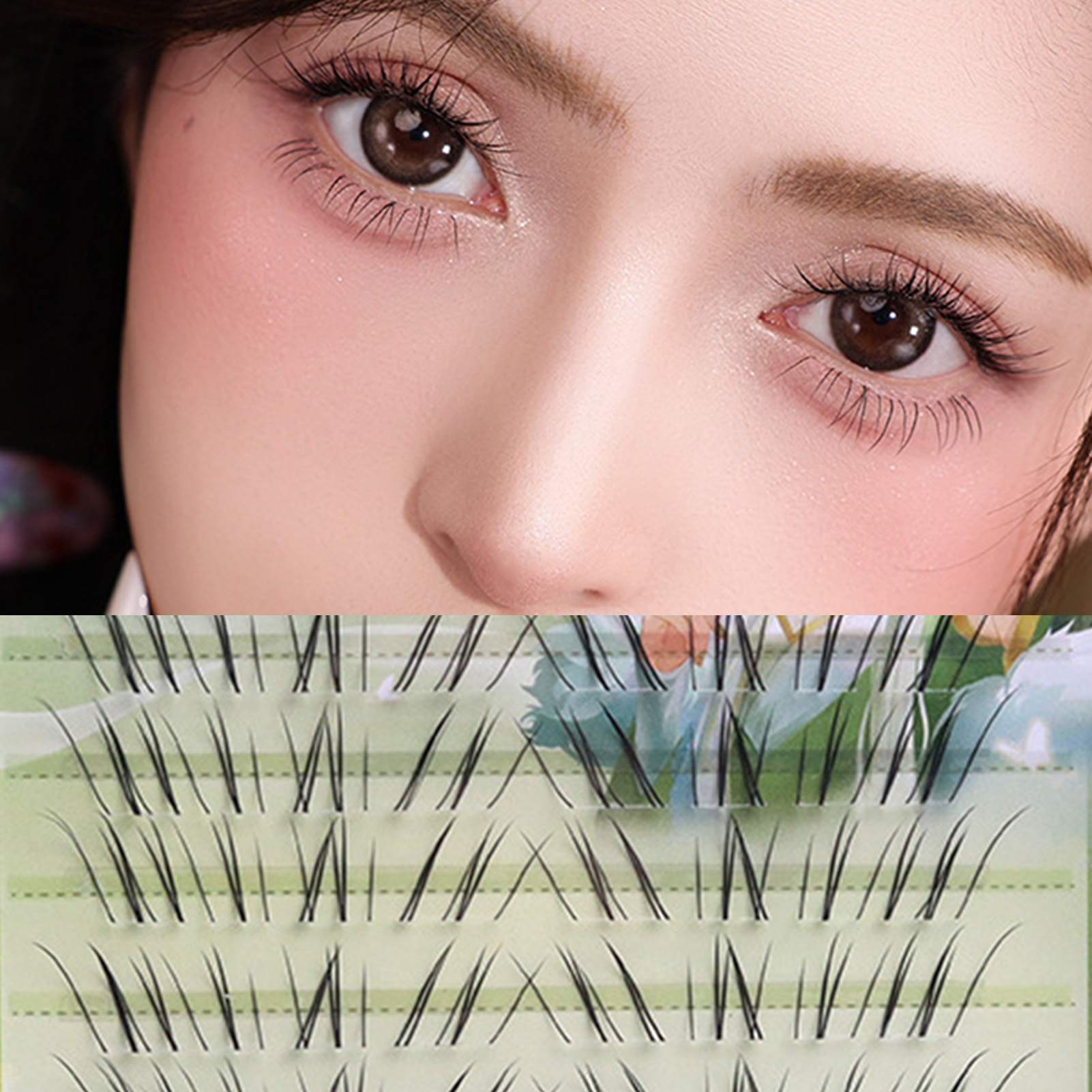 10 Rows Foxes Tail False Eyela - Eyelash Extension In Chinese review and price